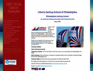libertysailingschool.com screenshot