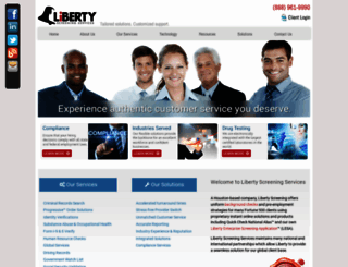libertyscreening.com screenshot