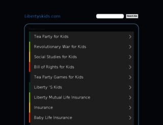 libertyskids.com screenshot