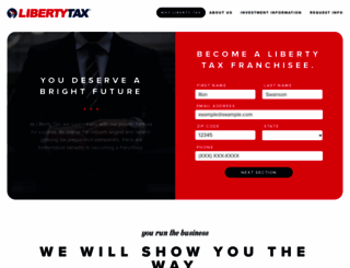 libertytaxfranchise.com screenshot