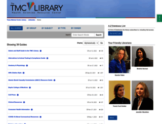 libguides.library.tmc.edu screenshot