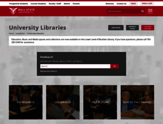 liblink.bsu.edu screenshot