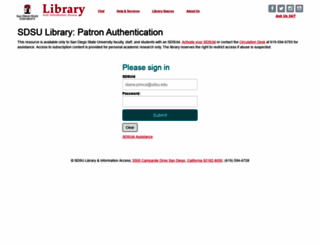 libproxy.sdsu.edu screenshot
