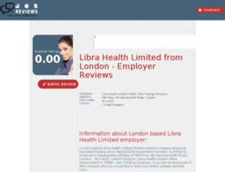 libra-health-limited.job-reviews.co.uk screenshot