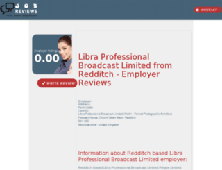 libra-professional-broadcast-limited.job-reviews.co.uk screenshot