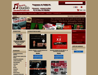 librairie-audio.com screenshot