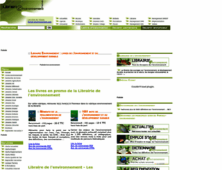librairie-environnement.com screenshot