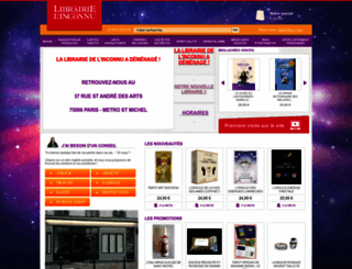 librairie-inconnu.com screenshot