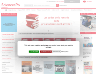 librairie-sciencespo.fr screenshot