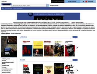 librairielangebleu.com screenshot