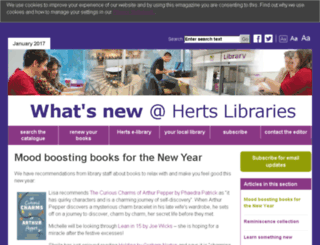 libraries.hertscc.gov.uk screenshot