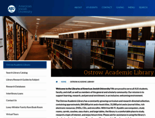 library.aju.edu screenshot