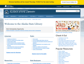 library.alaska.gov screenshot