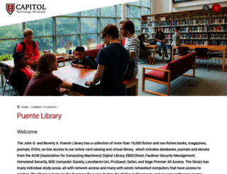 library.captechu.edu screenshot