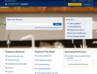 library.chamberlain.edu screenshot