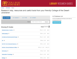 library.collegeofthedesert.edu screenshot