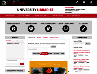 library.csueastbay.edu screenshot