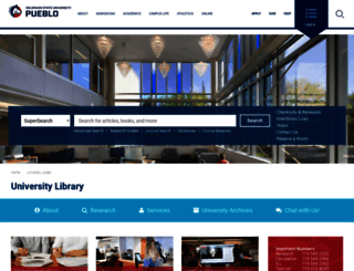 library.csupueblo.edu screenshot