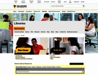 library.dal.ca screenshot