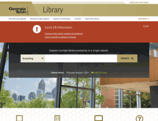 library.gatech.edu screenshot