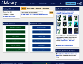 library.geneseo.edu screenshot