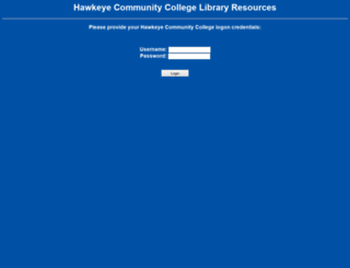 library.hawkeyecollege.edu screenshot