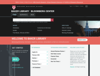 library.hbs.edu screenshot