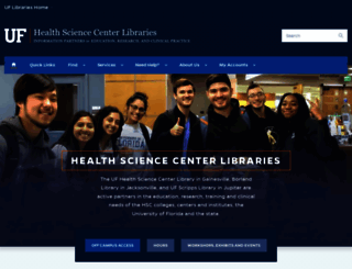 library.health.ufl.edu screenshot