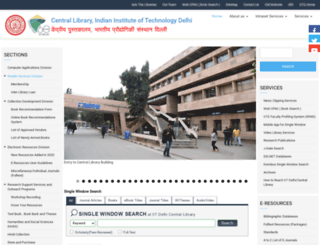 library.iitd.ac.in screenshot