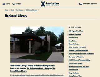 library.interlochen.org screenshot