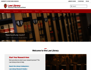 library.law.wisc.edu screenshot