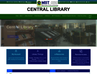 library.mist.ac.bd screenshot