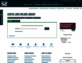 library.mst.edu screenshot