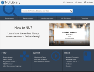library.northwestu.edu screenshot