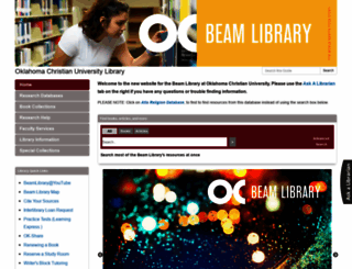 library.oc.edu screenshot