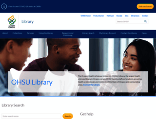library.ohsu.edu screenshot