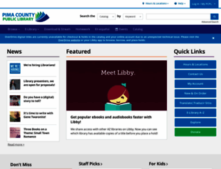 library.pima.gov screenshot