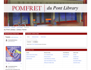 library.pomfretschool.org screenshot