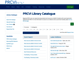 library.prcvi.org screenshot