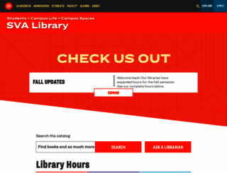 library.sva.edu screenshot