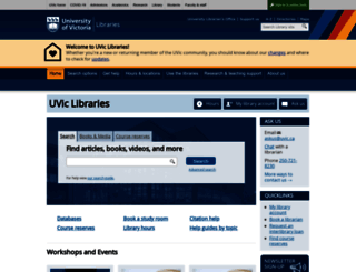 library.uvic.ca screenshot