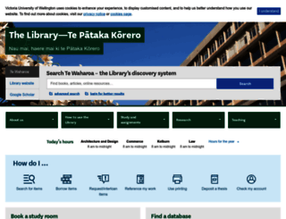 library.victoria.ac.nz screenshot