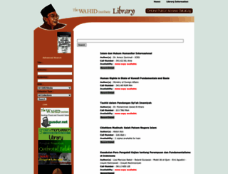 library.wahidinstitute.org screenshot
