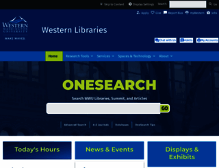 library.wwu.edu screenshot