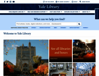 library.yale.edu screenshot