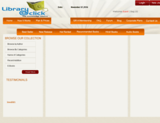 libraryatclick.com screenshot