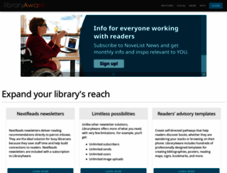 libraryaware.com screenshot