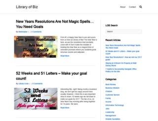 libraryofbiz.com screenshot