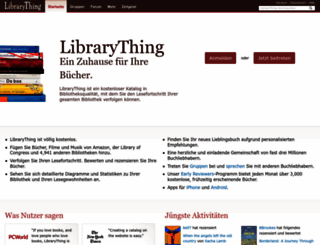 librarything.de screenshot