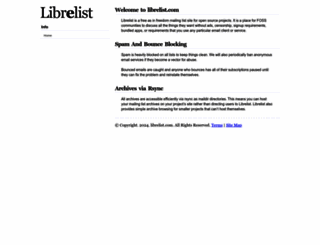 librelist.com screenshot